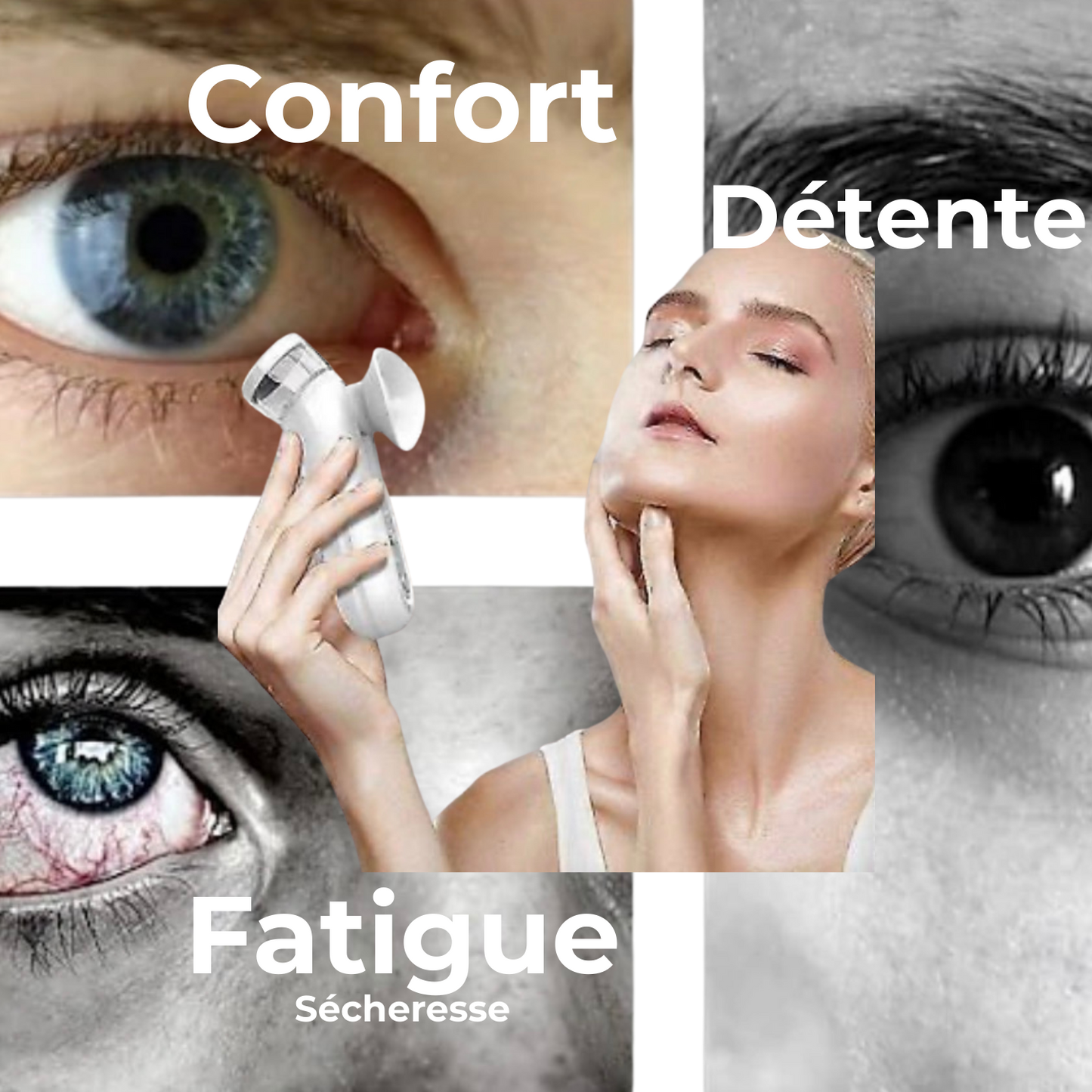 VapOculaire™ - Buse vapeur pour hydrater les yeux secs et le visage