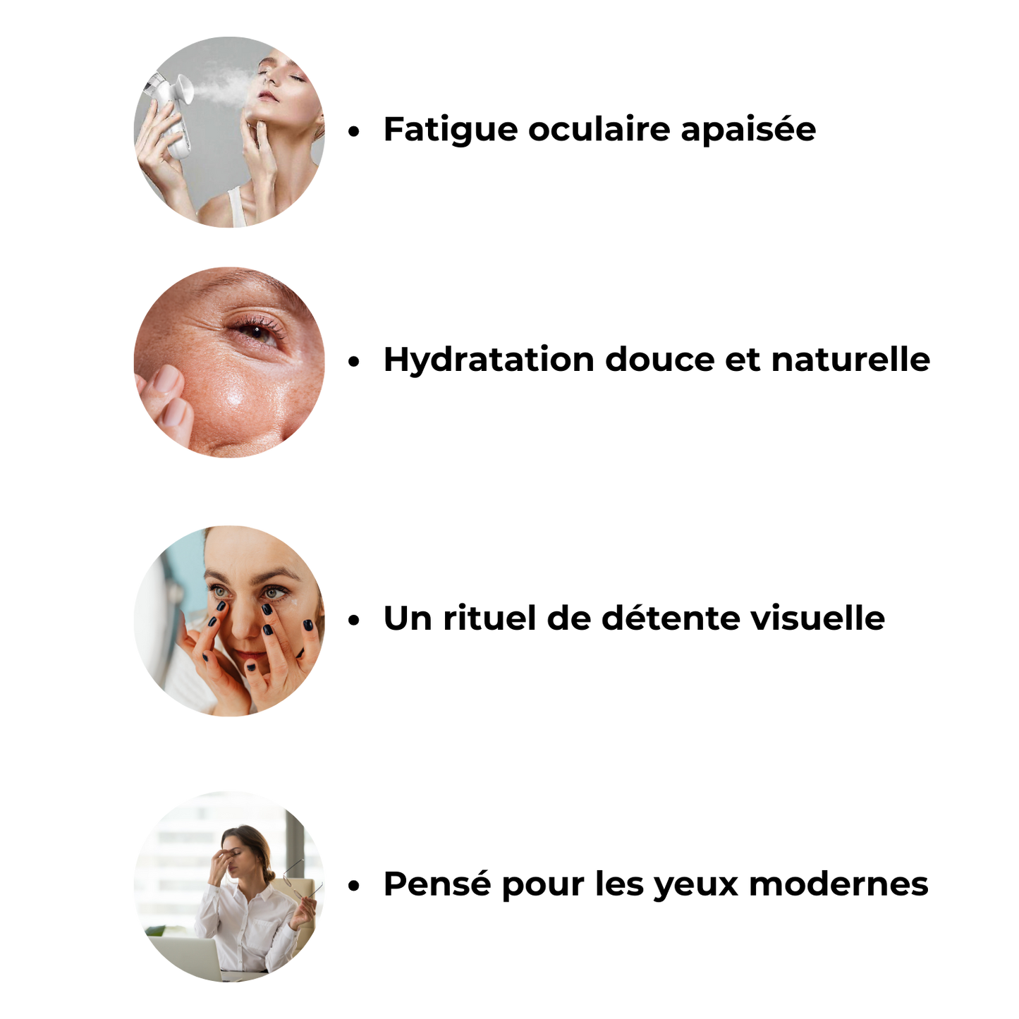 VapOculaire™ - Buse vapeur pour hydrater les yeux secs et le visage